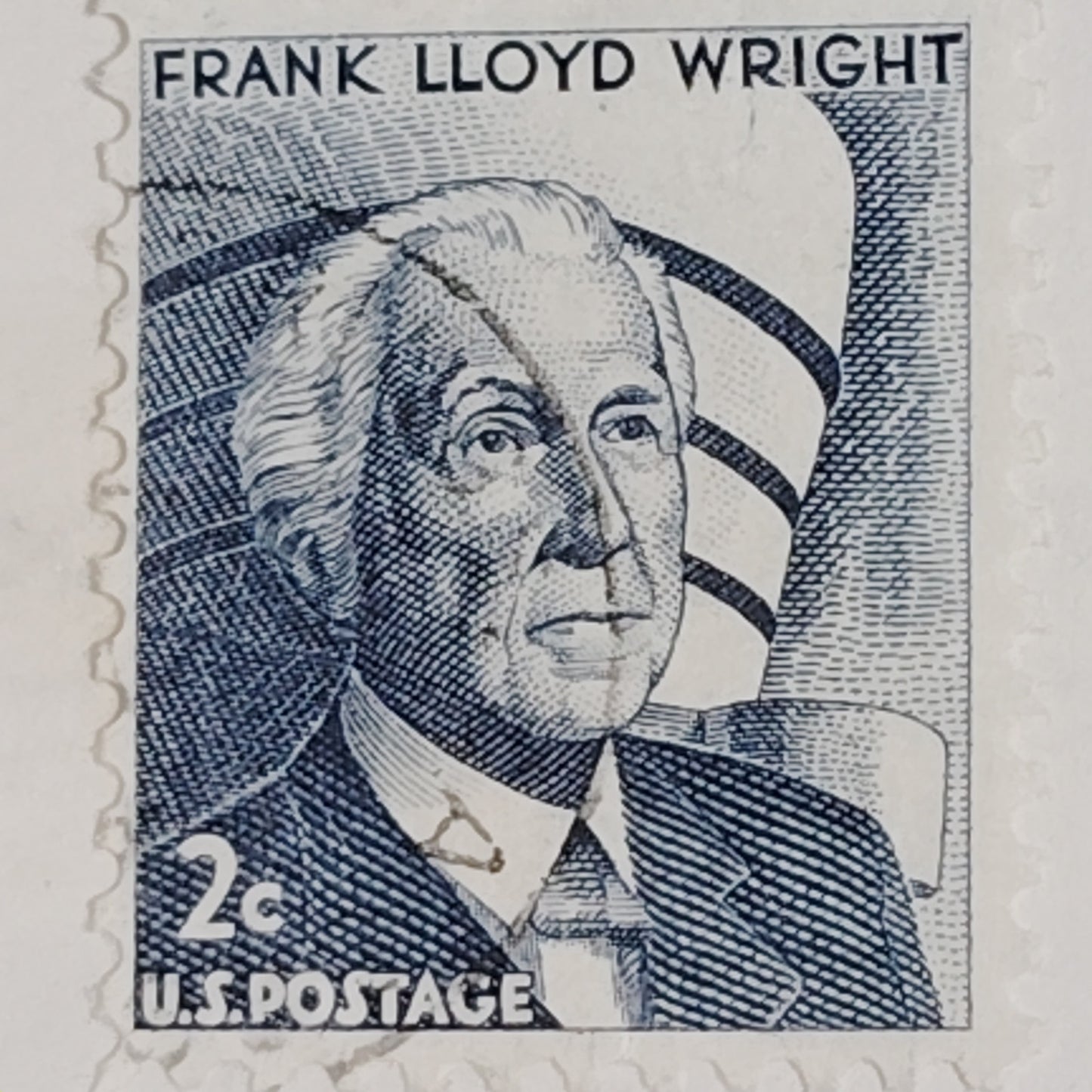 1966 2¢ Frank Lloyd Wright Stamp – Prominent Americans Series – Scott #1280
