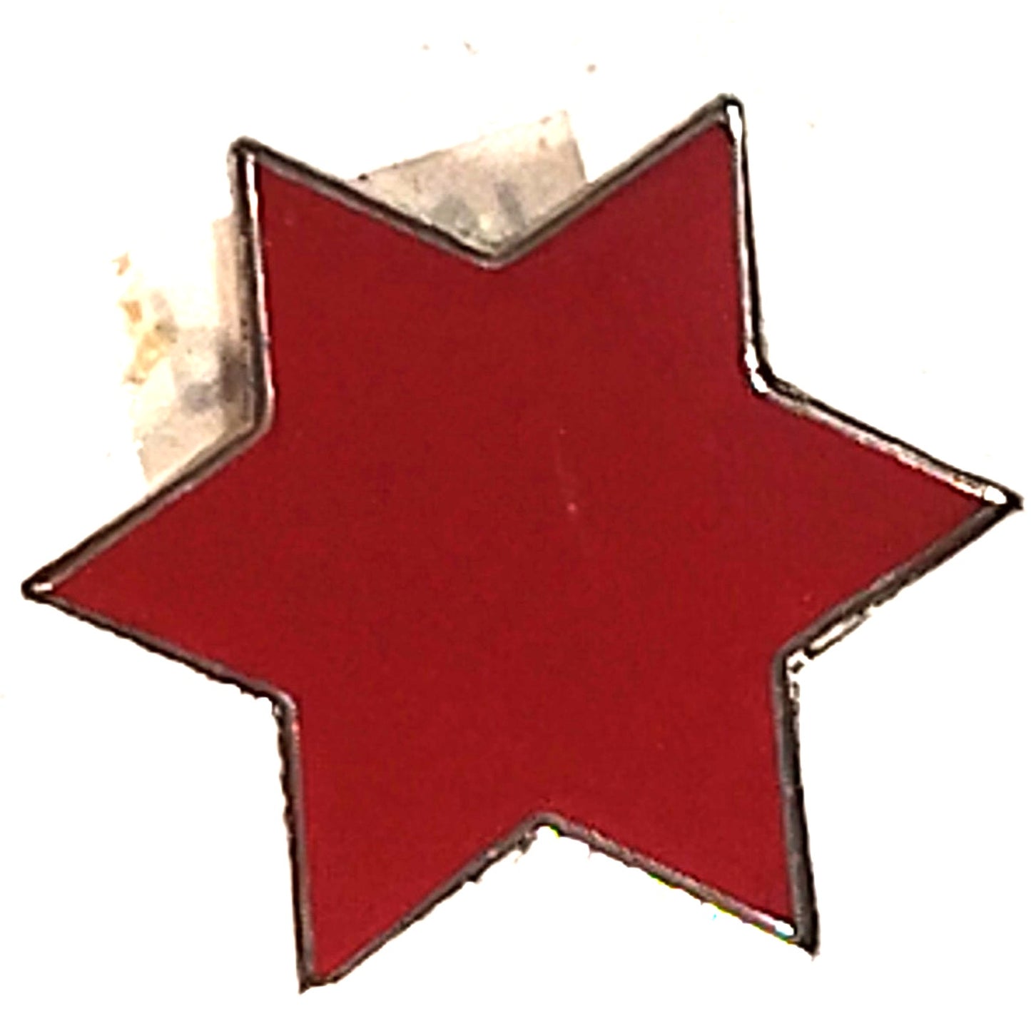 6th Infantry Division Red Star Novelty Hat Lapel Pin 3/4"