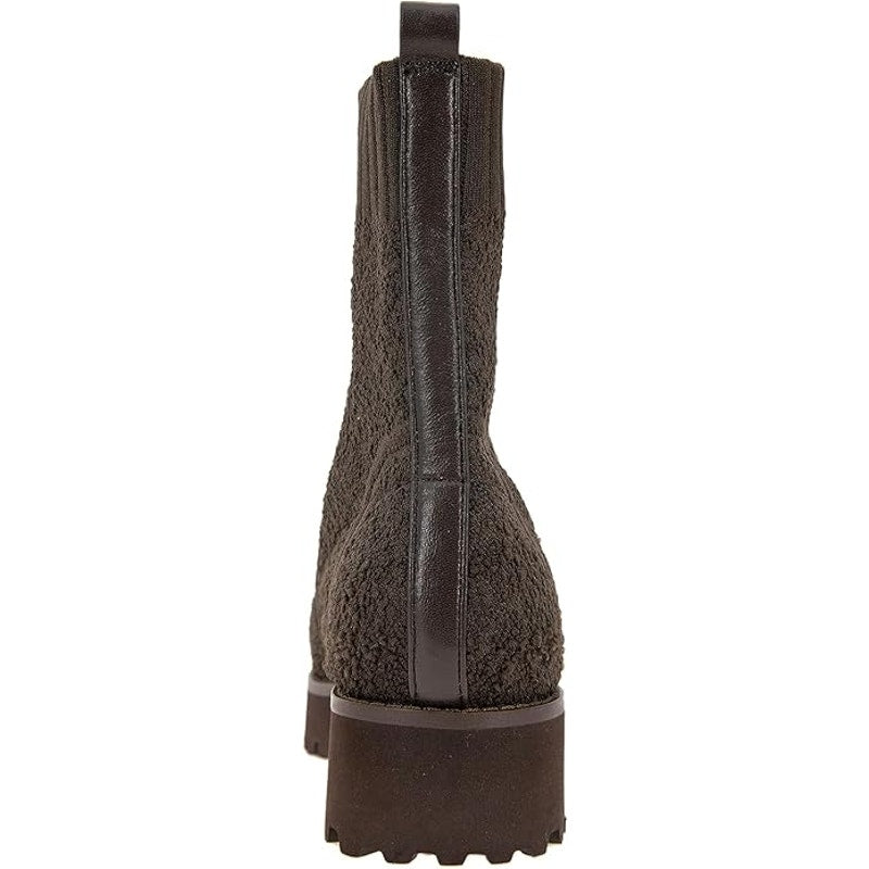 André Assous Pisces Bootie, Chocolate, Womens 7M, Sock Knit Ankle Boot, AA2PIS21