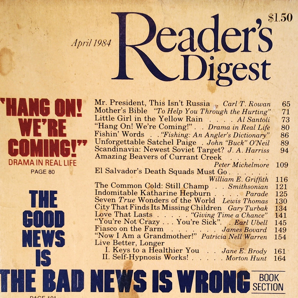 Reader's Digest April 1984 Vintage Magazine Al Bertram Farm Cover Art