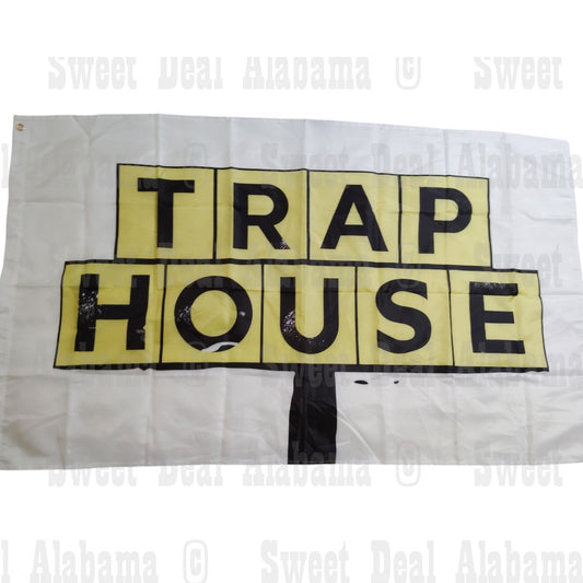 Rap Flag - "Trap House" 59"x35" Tapestry Banner for Man Cave, Dorm, Garage