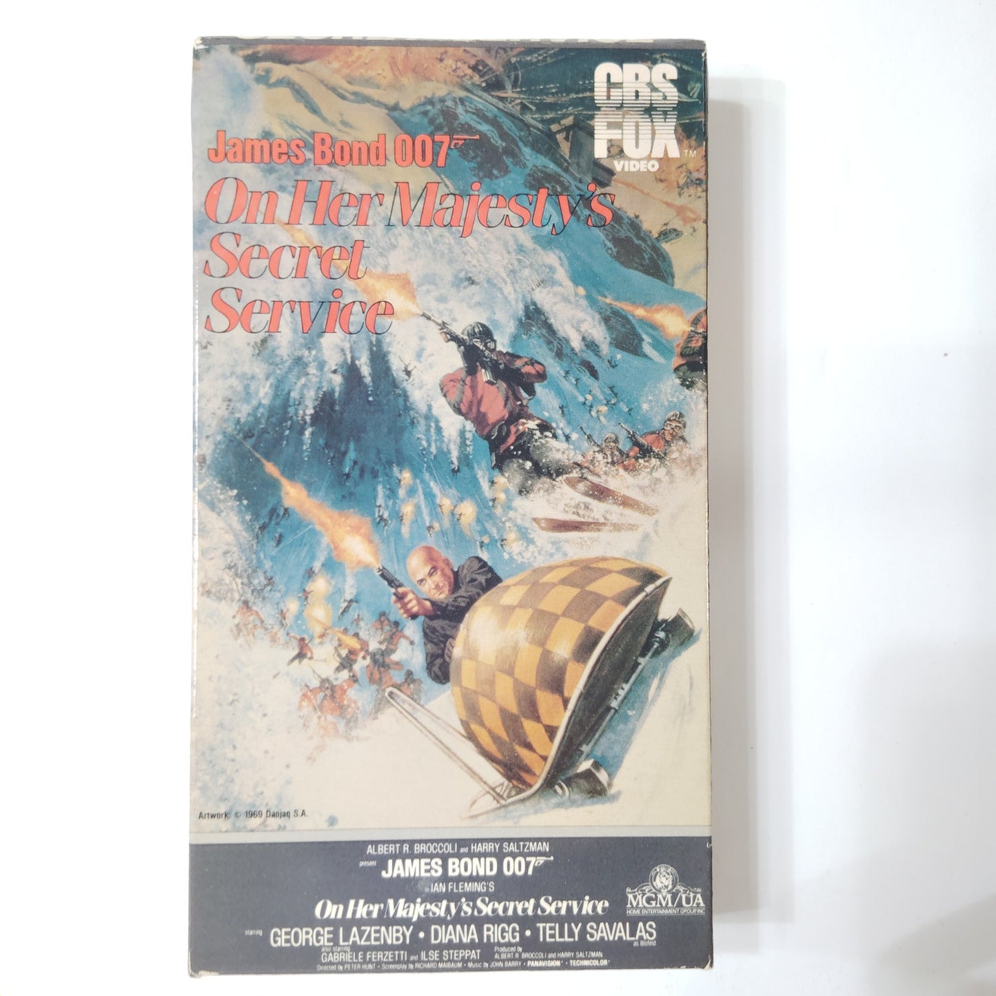 On Her Majesty’s Secret Service VHS 1984 George Lazenby James Bond Action