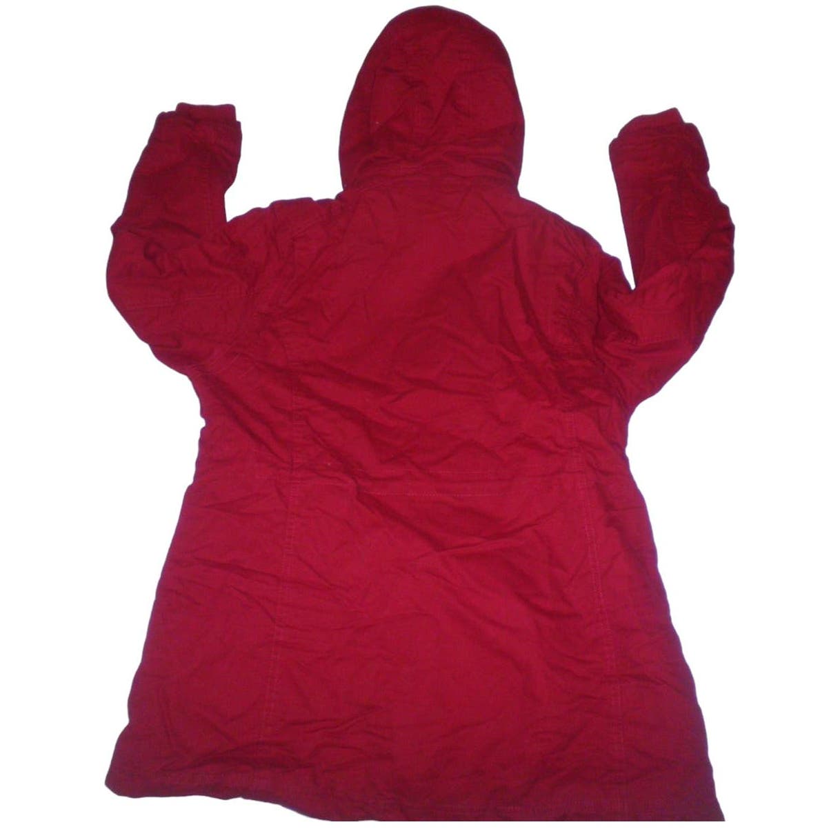 Womens Winter Military Cotton Jacket Hooded Outwear Coat Claret, MD, 100% Cotton