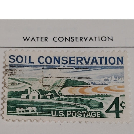 1960 Scott #1157 – 4¢ Soil Conservation / Water Awareness – Canceled