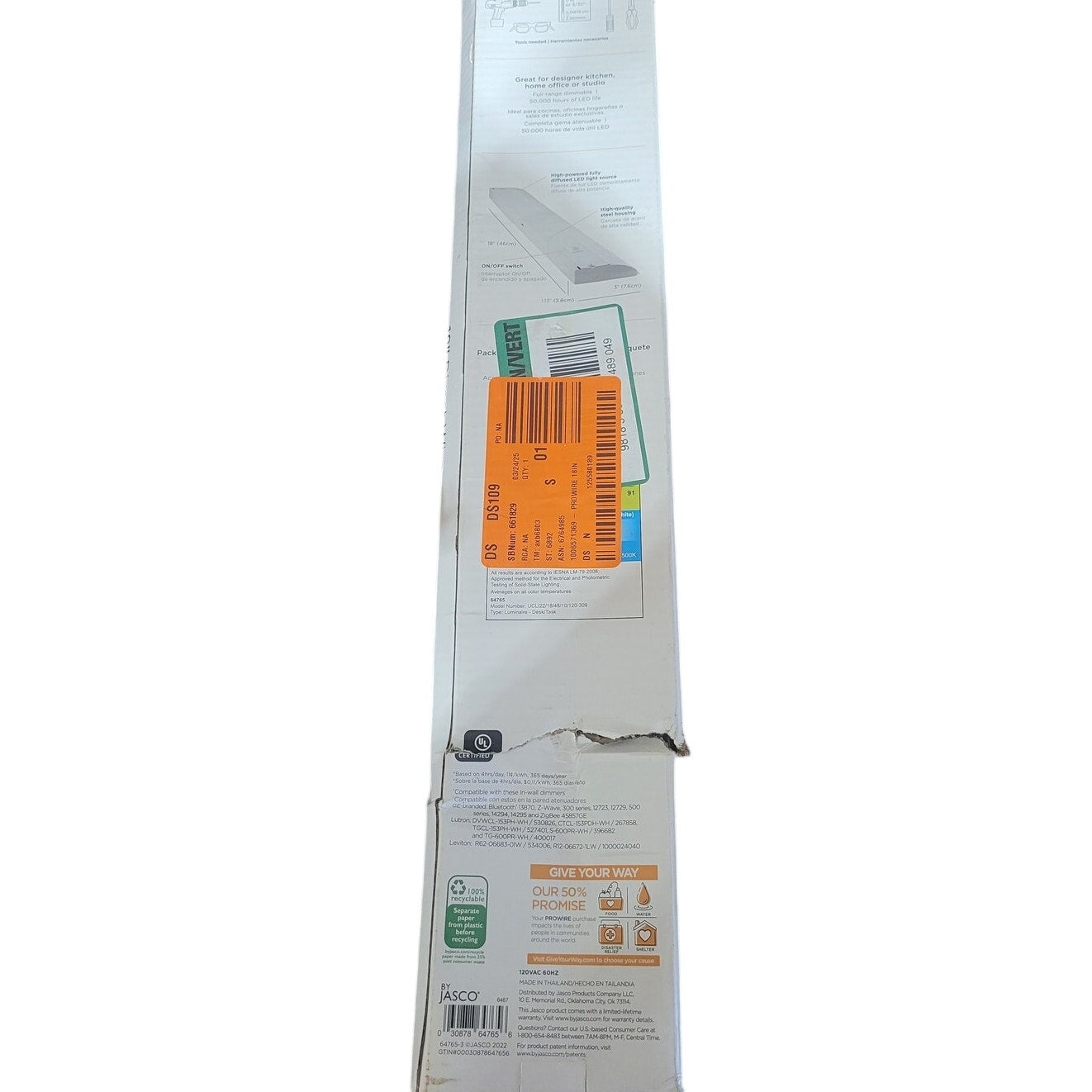 ULTRA PROGRADE ProWire Direct Wire 18 in. LED White Under Cabinet Light