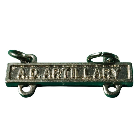 Military Qualification Bar, A.D. Artillary, 1/2"H x 1"W (Mfr. Error on Spelling)
