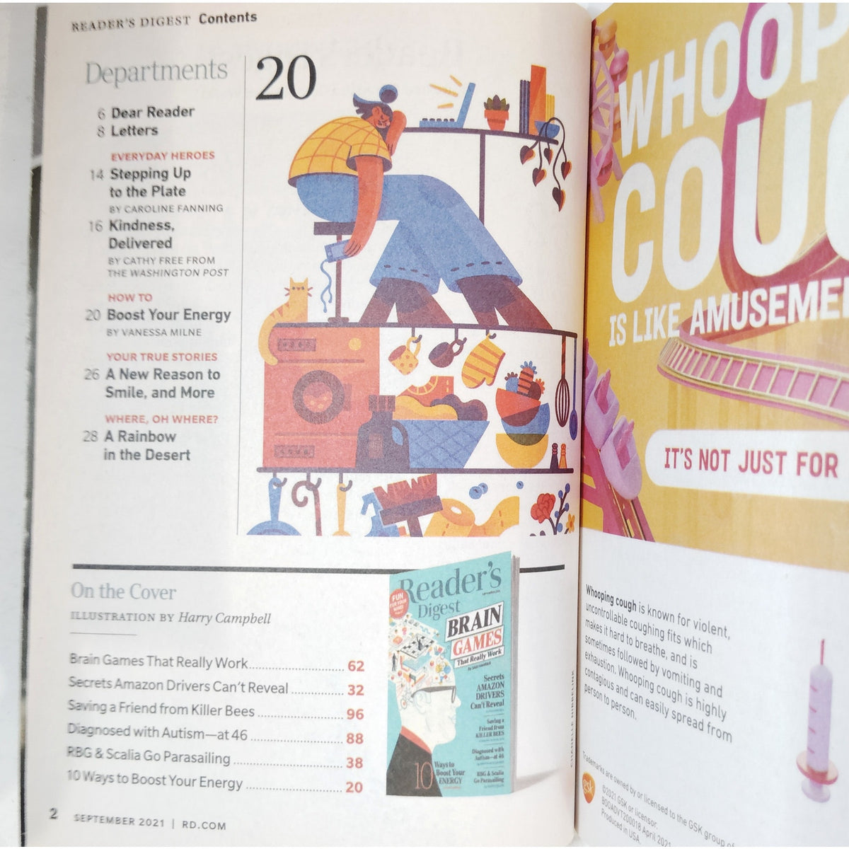 Reader's Digest September 2021 Brain Games That Really Work Magazine
