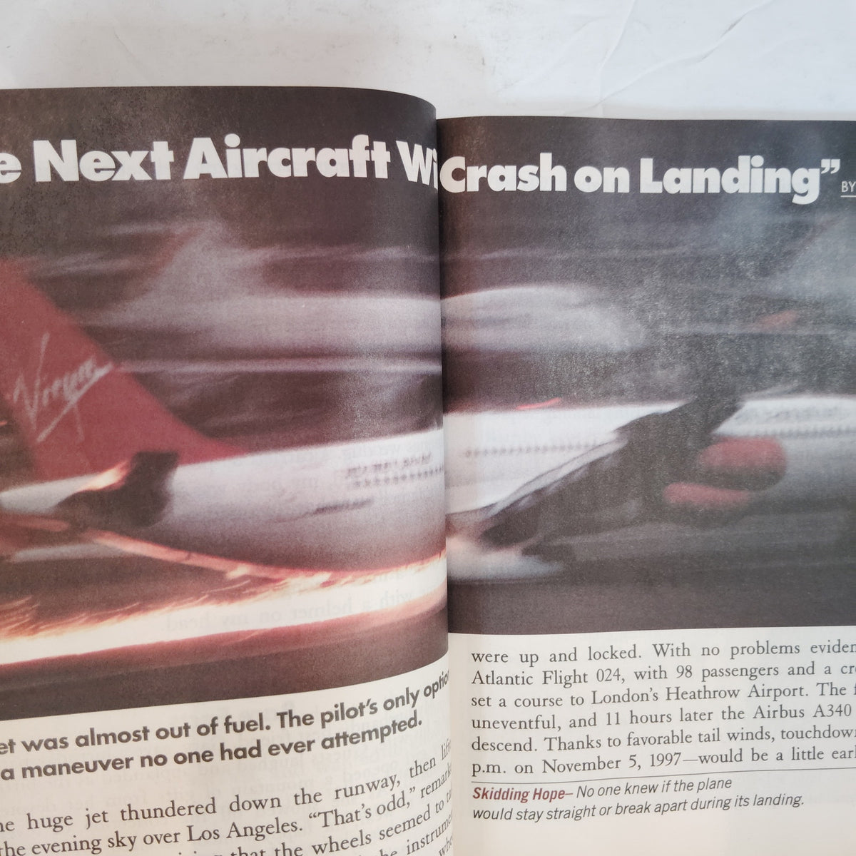 Reader's Digest March 1999 Large Print Edition, Next Aircraft Crash Landing.