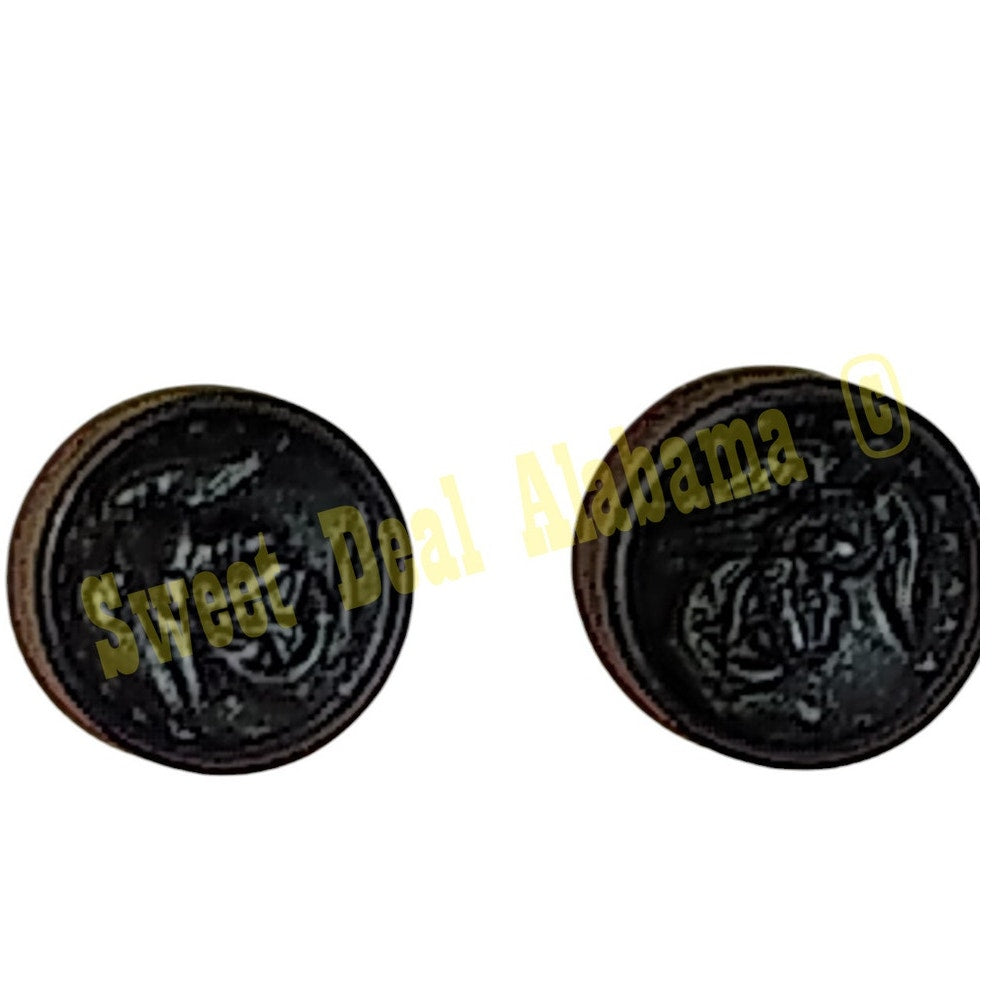 USMC Service Frame Cap Screws Set, 27 Ligne (Approx.. 11/16"D), Black Buttons