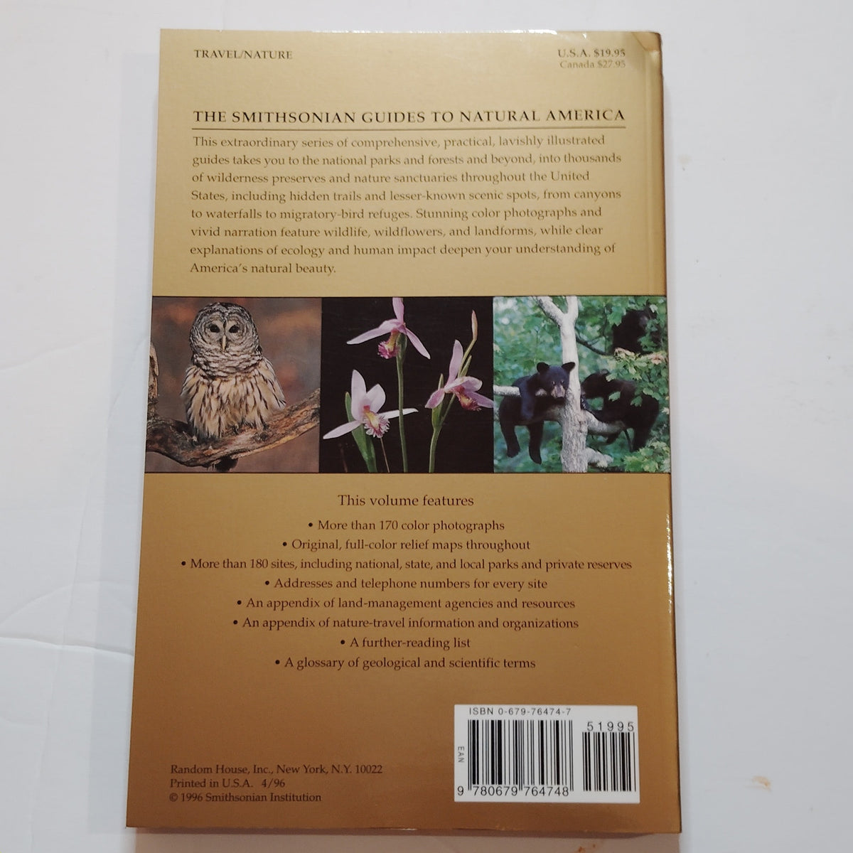 Smithsonian Guides Natural America Central Appalachia WV KY TN - LN 1996