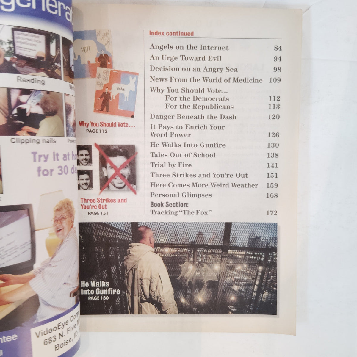 Reader's Digest November 1998 Large Print Vintage Magazine - Rare Back Issue