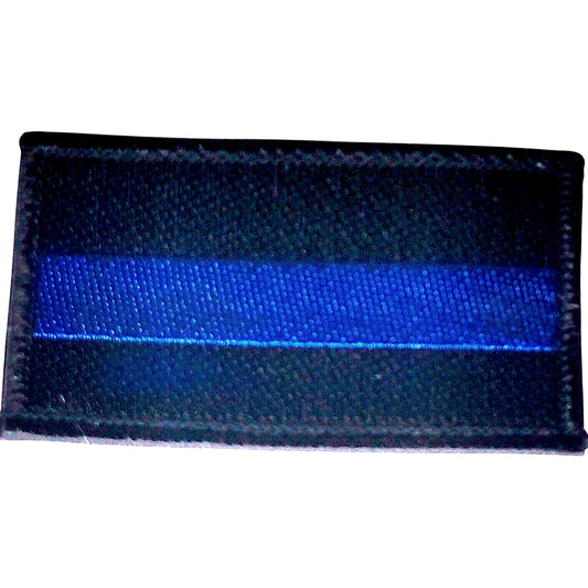 Thin Blue Line Law Enforcement Support Tactical Patch Hook Backing 3" x 2"