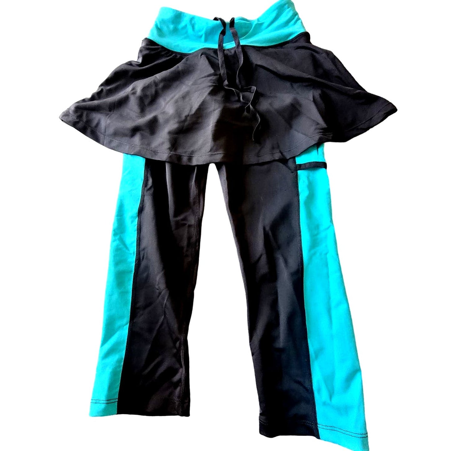 Anivivo Tennis Skirted Leggings with Pockets, Tennis Outfit, XS, Black