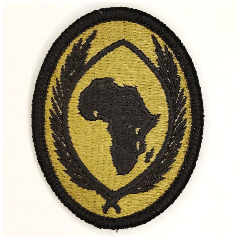 US Army AFRICOM OCP Shoulder Patch 3" × 2‑3/8" Subdued Hook‑Back