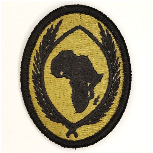 US Army AFRICOM OCP Shoulder Patch 3" × 2‑3/8" Subdued Hook‑Back