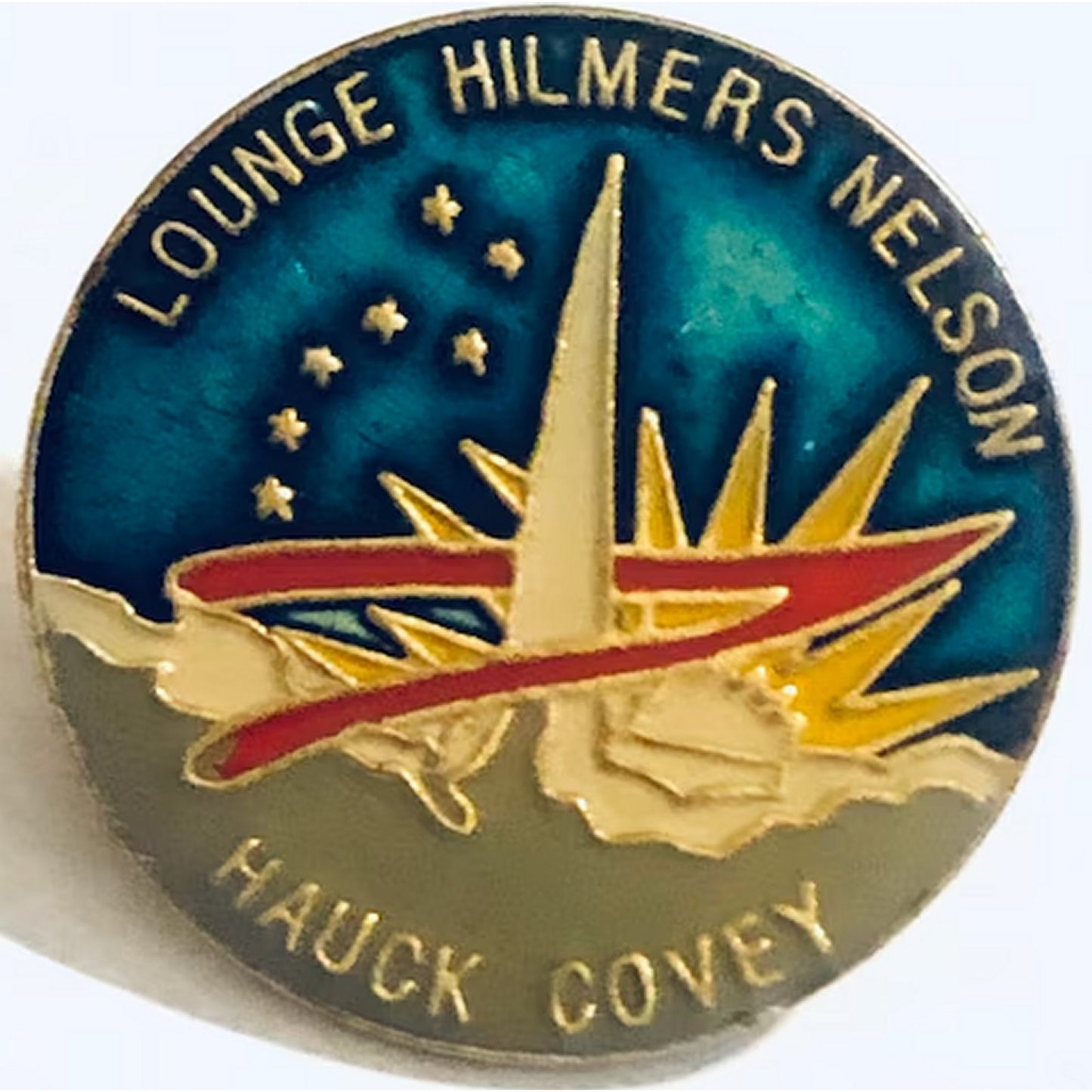 NASA STS‑26 Shuttle Discovery Mission Novelty Biker Jacket Hat Lapel Pin 1"