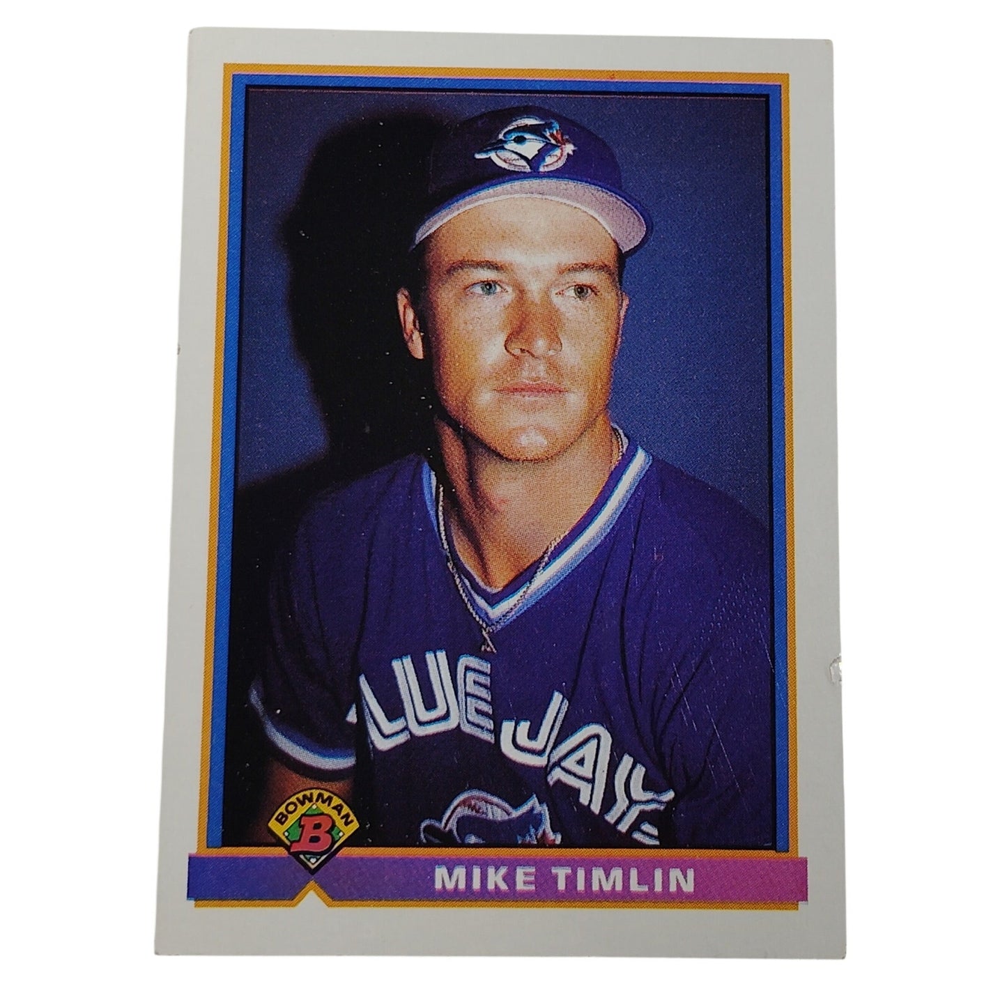 1991 Bowman Mike Timlin #15 Toronto Blue Jays Pitcher Rookie Card RC NM