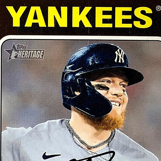 2024 Topps Heritage - Alex Verdugo, New York Yankees OF, Card #275, NM+