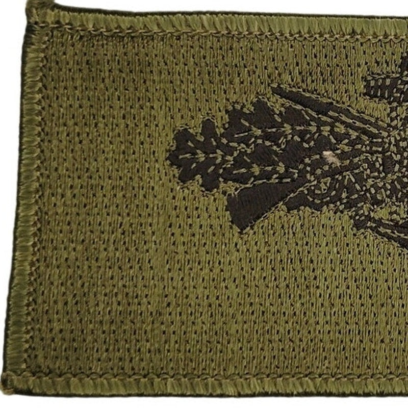 Vintage US Navy Seabee Combat Warfare Subdued BDG Patch 4" × 2" Merrowed Sew‑On