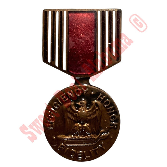 Army Good Conduct Medal (AGCM), Mini, Hat/Lapel Pin 1-1/8"H x 11/16"W