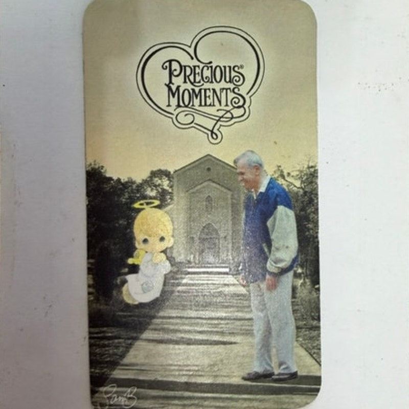 Precious Moments Chapel Magnet Sam Butcher Photo Vintage 3.5" × 2"