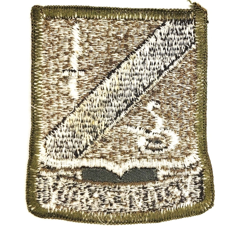 US Army 14th Armored Cavalry Regiment SSI Patch Subdued Bagby Green Sew‑On