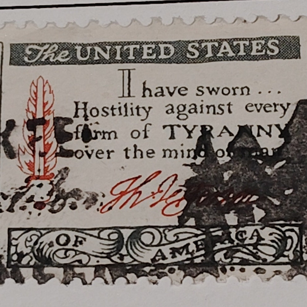 1960 Scott #1141 – 4¢ Thomas Jefferson / American Credo Series – Canceled