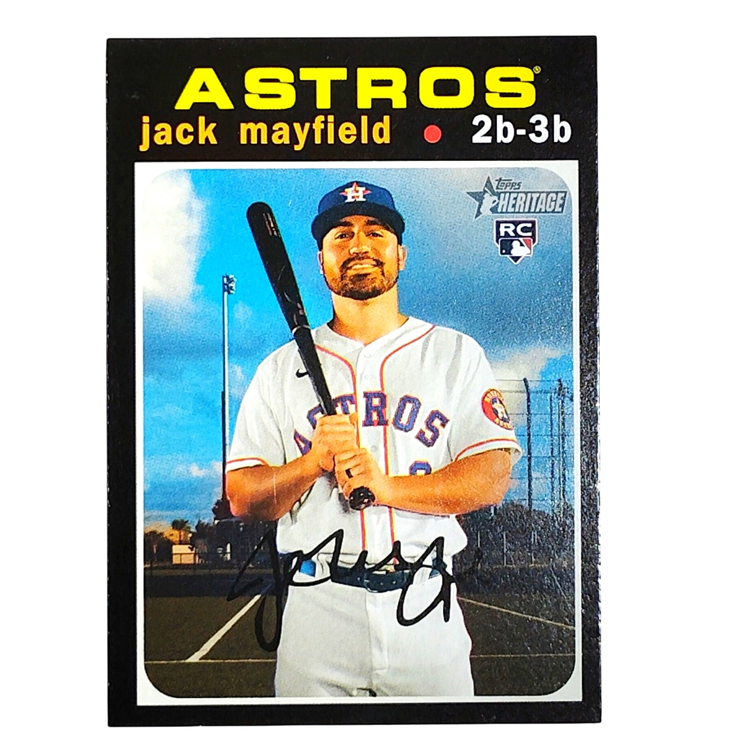 2020 Topps Heritage Jack Mayfield 585 RC Houston Astros 2B 3B Rookie VG/EX