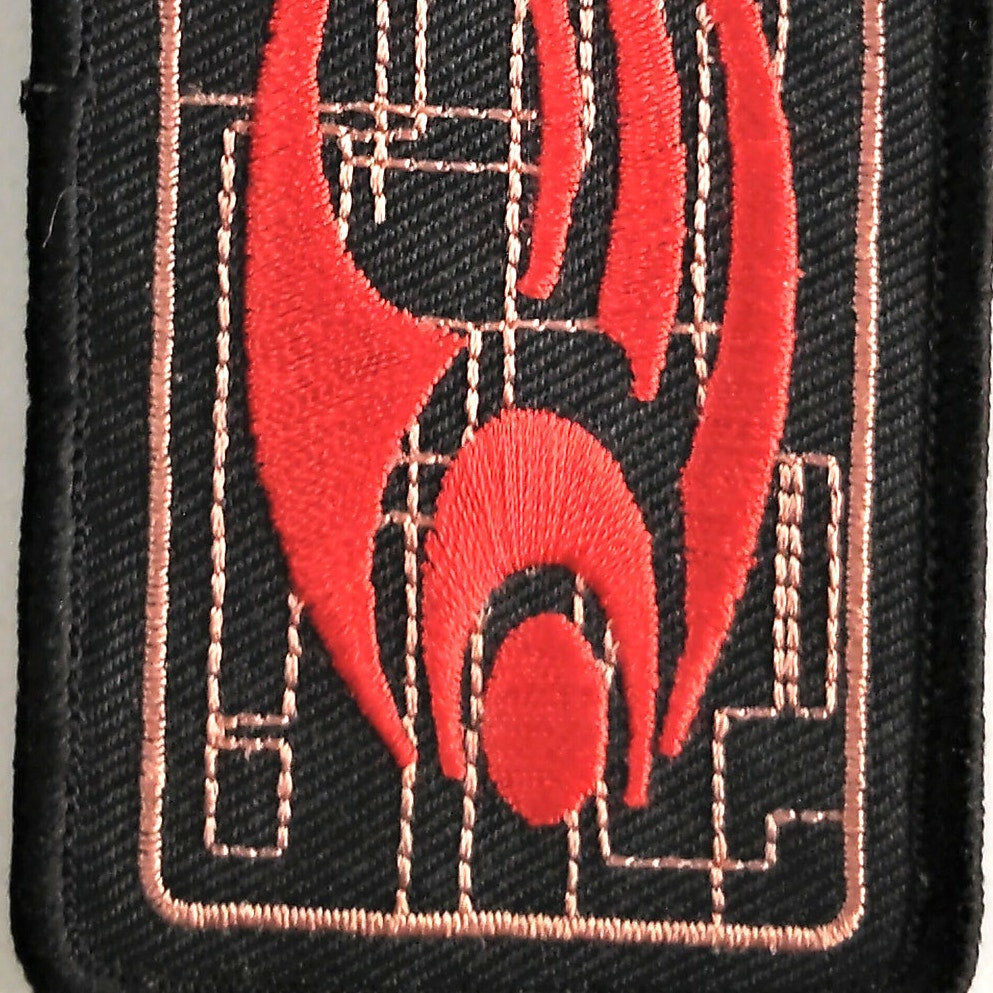 Star Trek Borg Collective Logo Patch Embroidered 3‑1/2 × 2‑1/8, Sew-On