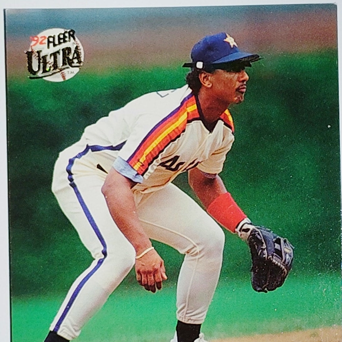 1992 Fleer Ultra Rafael Ramirez #495 Houston Astros SS - Rainbow Jersey VG/EX