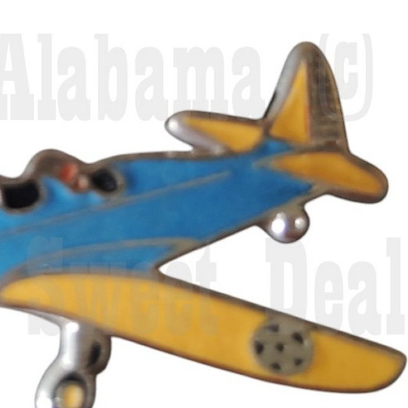 Fairchild PT-19 Aircraft, Collector's Hat, Lapel, Brooch Pin 1-1/4"W x 3/4"H