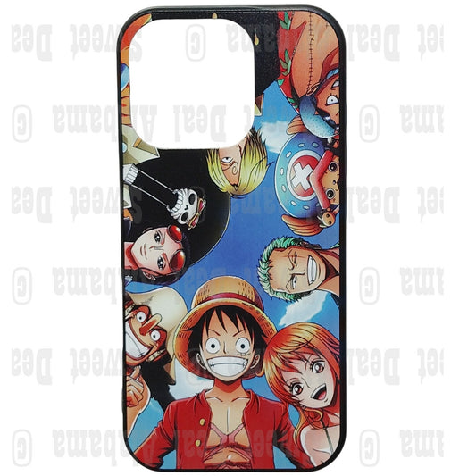 One Piece TPU Phone Case - Luffy, Zoro, Robin, Nami - iPhone 16 Pro