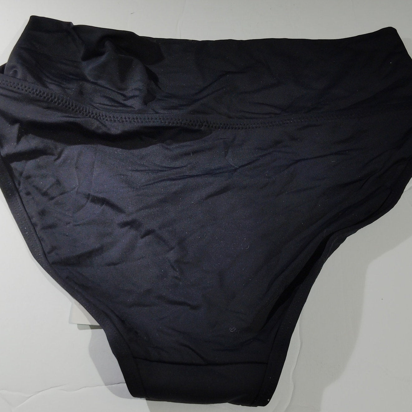 Beautikini Women’s High‑Rise Bikini Bottoms – Black – Small – NWT