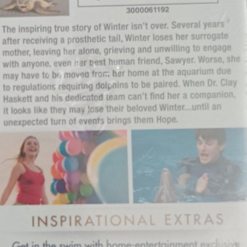 Dolphin Tale 2 - Blu-ray, 2014 Family Drama, Morgan Freeman, Harry Connick Jr.