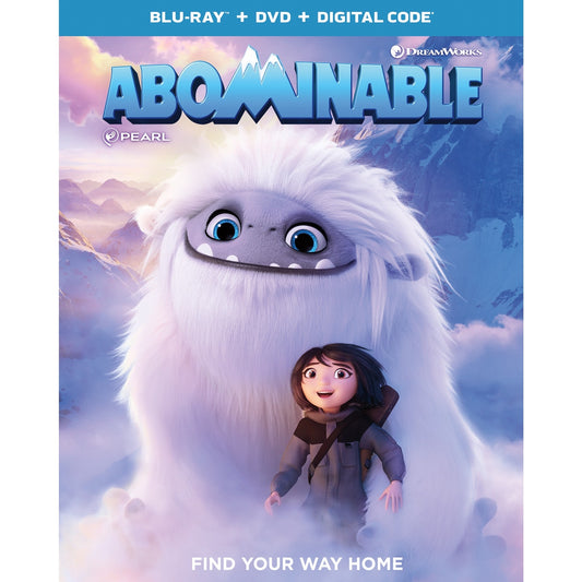 Abominable Blu-ray + DVD + Digital 2019 Animated Family Adventure Movie