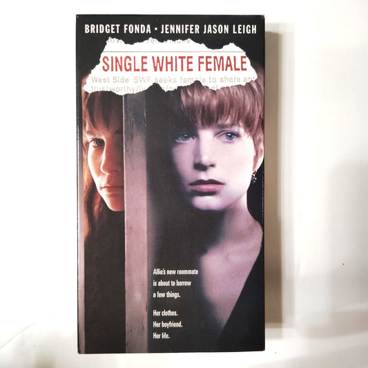 Single White Female VHS 1992 Bridget Fonda Jennifer Jason Leigh Thriller