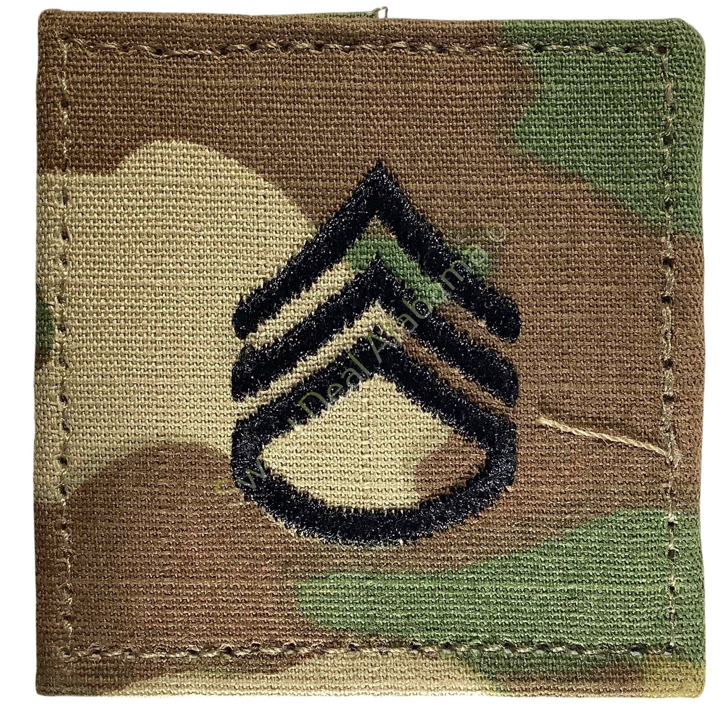 U.S. Army Staff Sergeant OCP Rank Uniform Insignia, Multi-Camo, 2x2, Hook-n-Loop