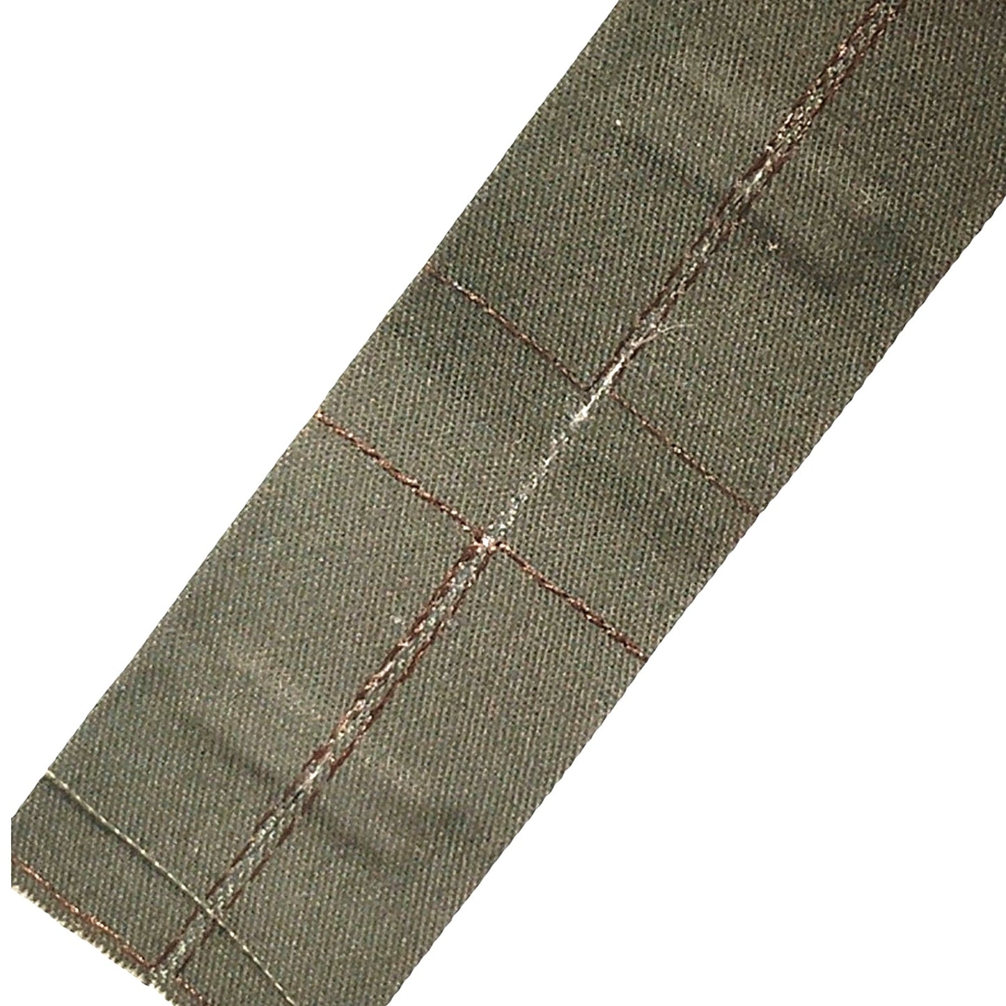 US Army 2nd Lieutenant O‑1 Rank Strip Brown on ODG Twill – 6‑1/4" Folded Twill