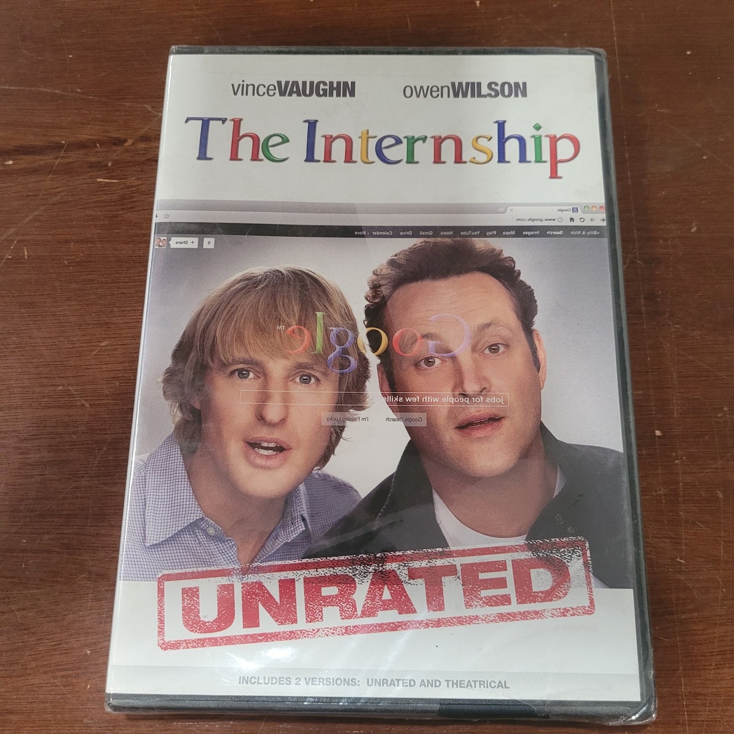 The Internship (DVD, 2013) Comedy Starring Vince Vaughn & Owen Wilson