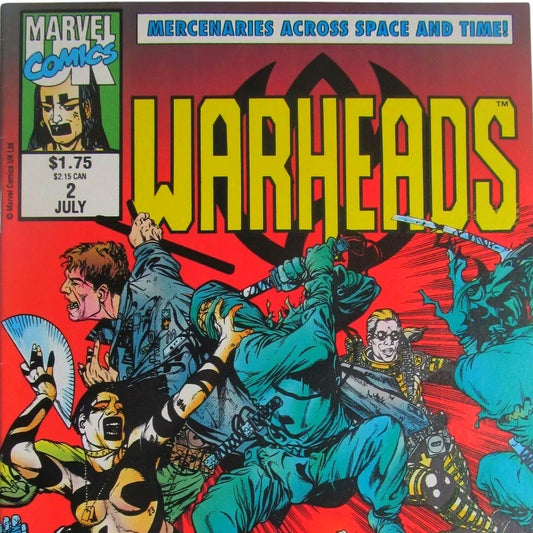 Marvel's Warheads #2, Jul 1992, VF/NM 9.0 Marvel Comics UK Ltd.