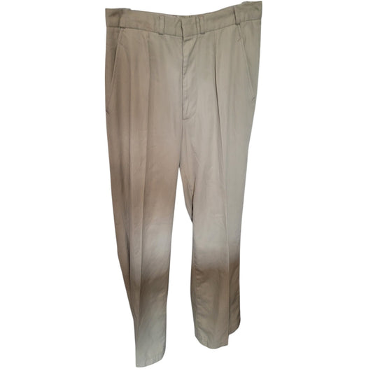 German Military Uniform Trousers - Size 36 - Tan - 65/35 Poly-Cotton- 1992 Issue