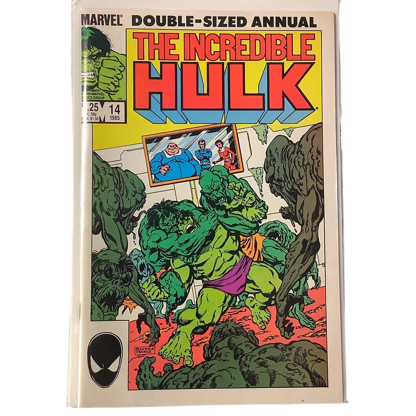 The Incredible Hulk #14, Double Sized Annual, Dec 1985, Marvel Comics, NM 9.4
