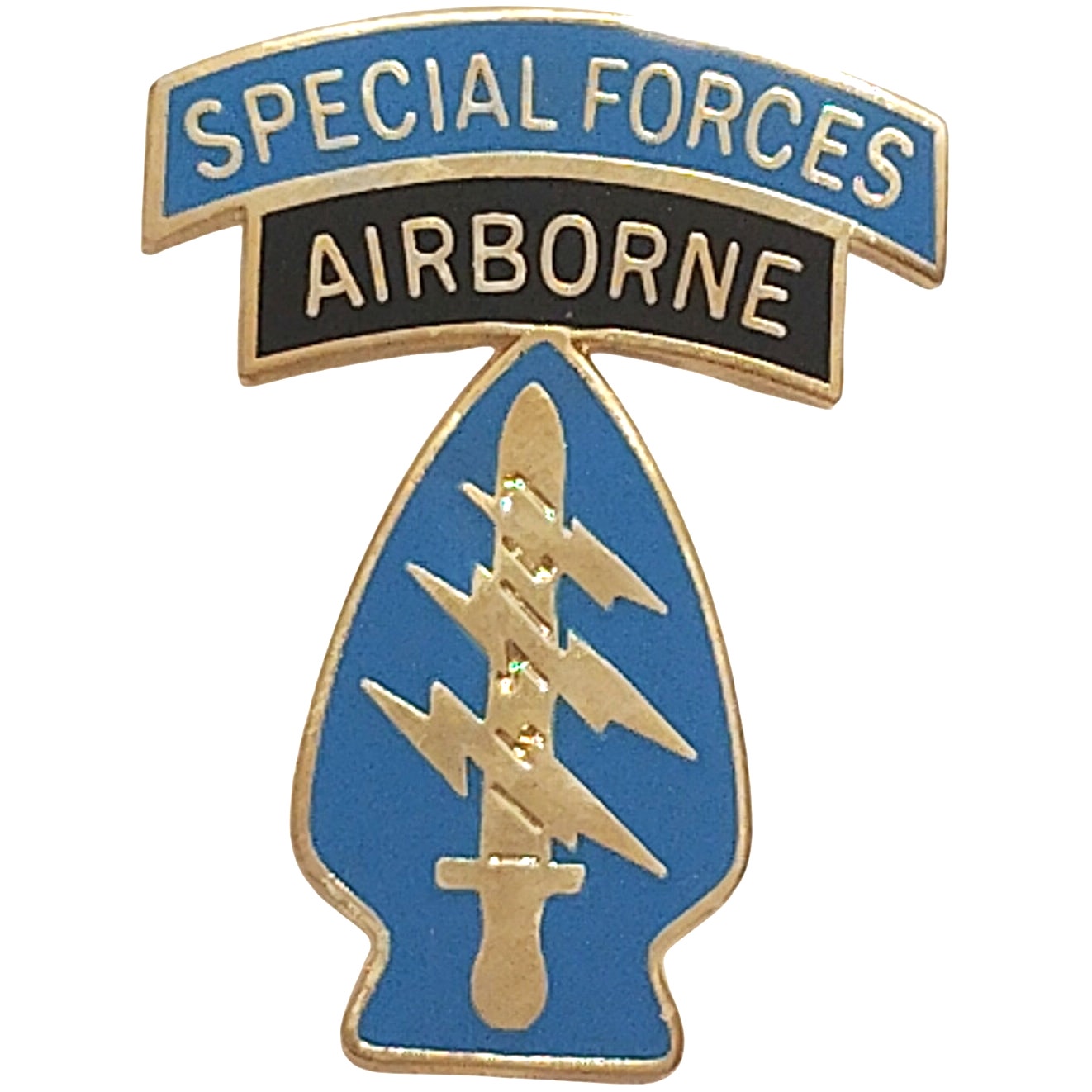 U.S. Army Special Forces (Airborne) Novelty Hat, Lapel Pin 1‑1/8" × 7/8"