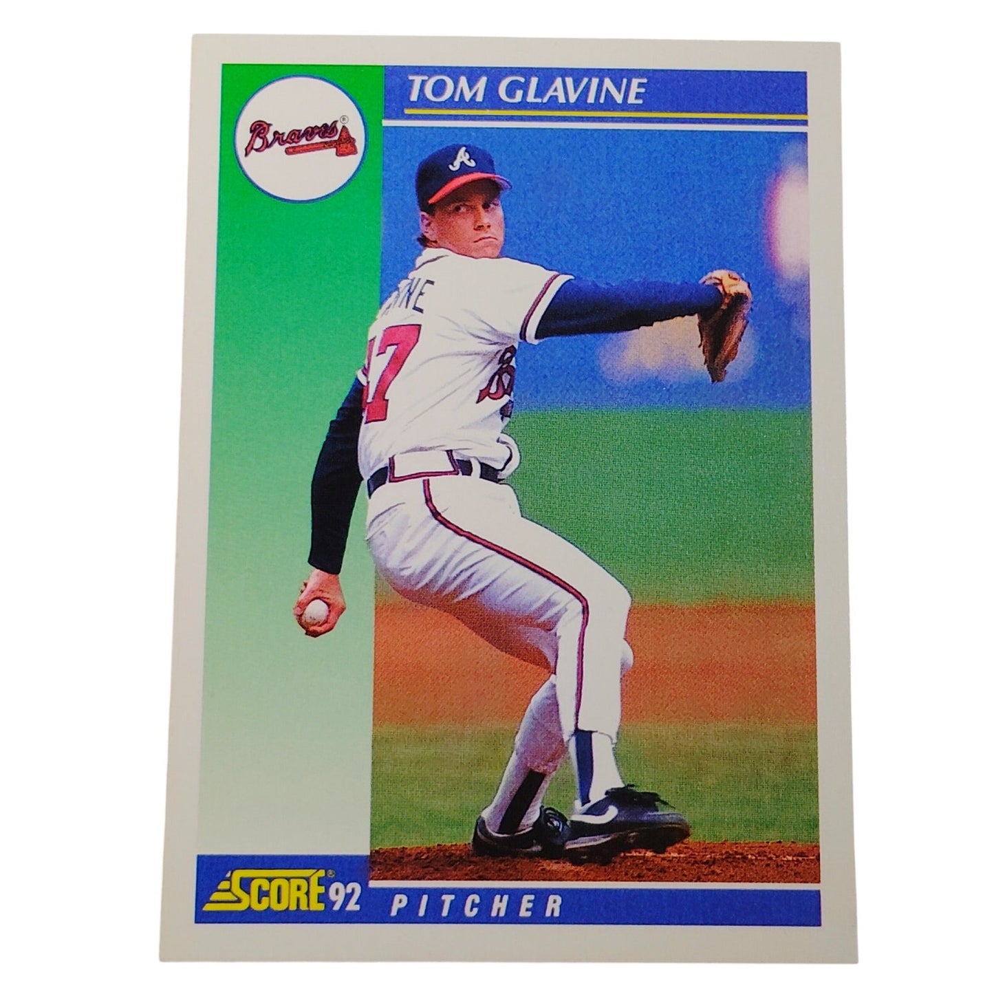1992 Score Tom Glavine #450 Atlanta Braves Pitcher MLB Baseball NM