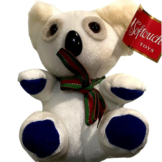 Vintage Softouch Toys Lee's Babies Koala Bear 5.5"H x 4.5"W Plush, Circa 1990's