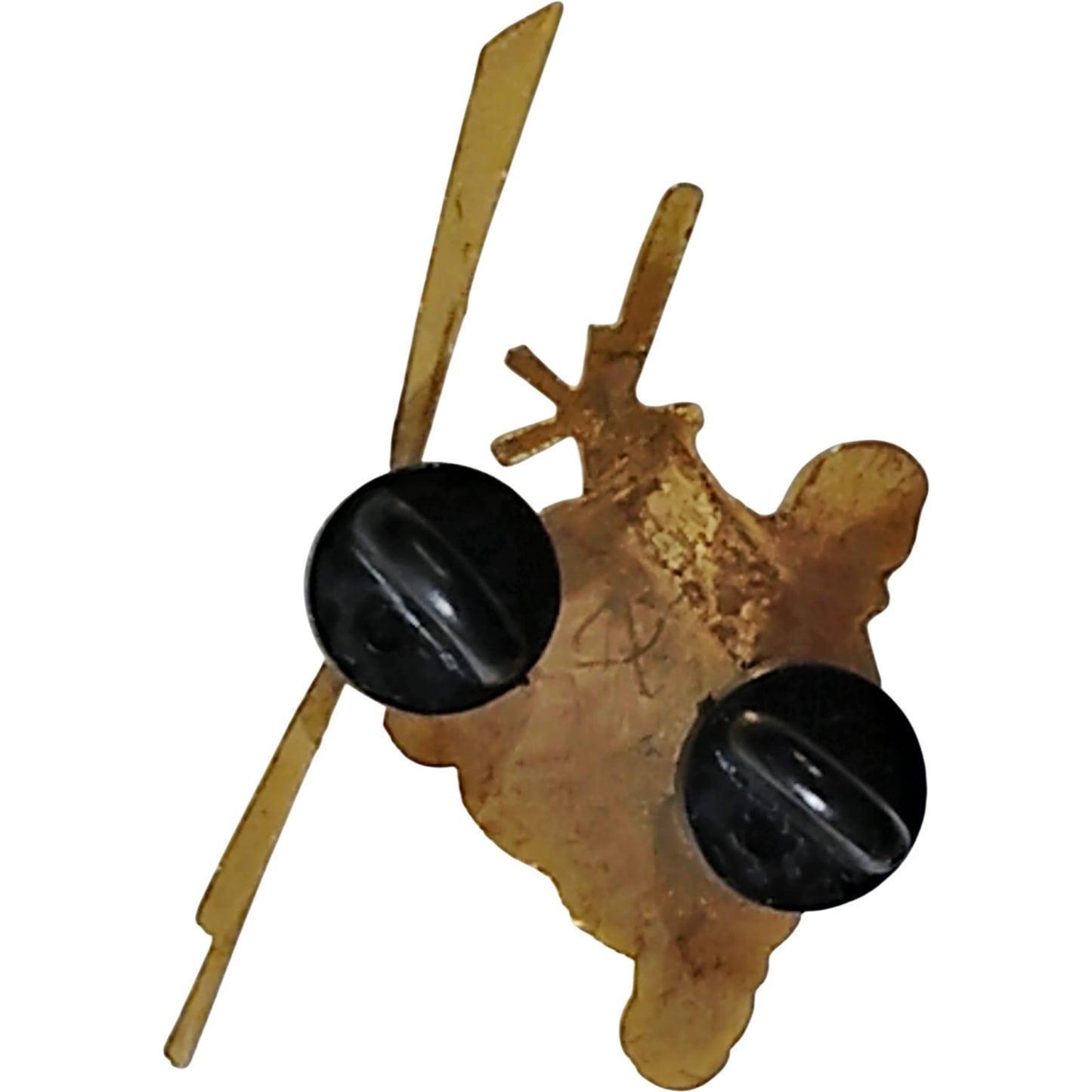 155mm Gun Tank Hat Lapel Brooch Pin - Armored Artillery Design - 1-1/8" x 1/2"