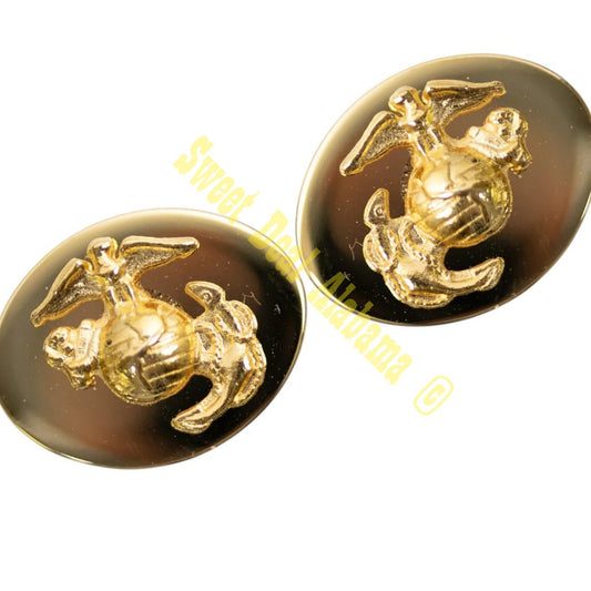 Vanguard Non-Commissioned Officer Cufflinks, Globe and Eagle, 5/8H" x 13/16"W