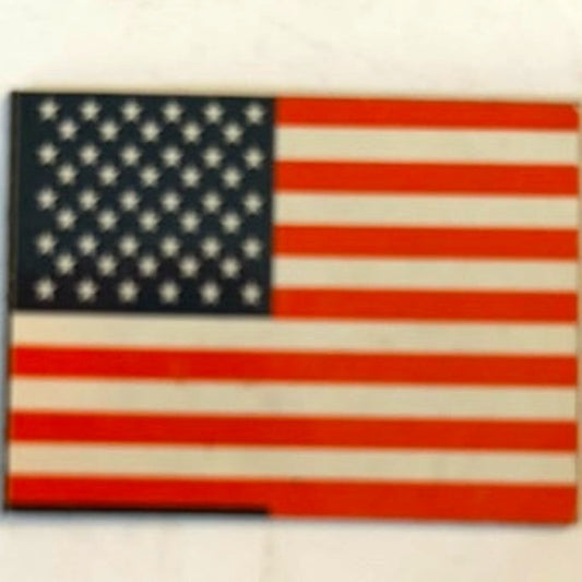 USA Flag Fridge Magnet Stars and Stripes Patriotic Mini Plastic 1.5x1.125