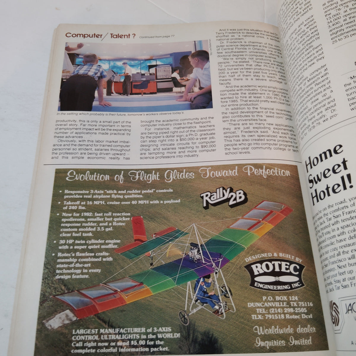 Vintage Delta SKY In-Flight Magazine - March 1982 - Sanford McDonnell Computer