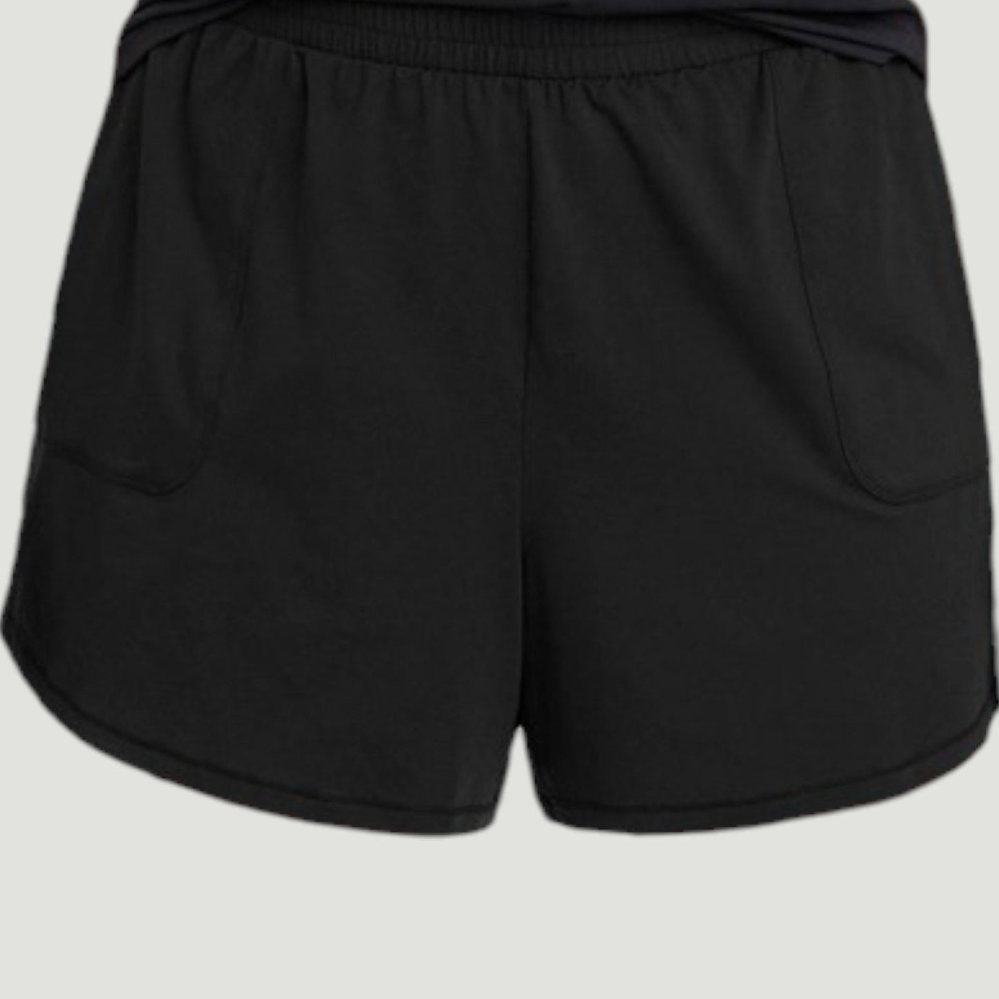 All in Motion Women’s Plus Mid Rise Knit Shorts 5 in Black 4X (28W-30W)